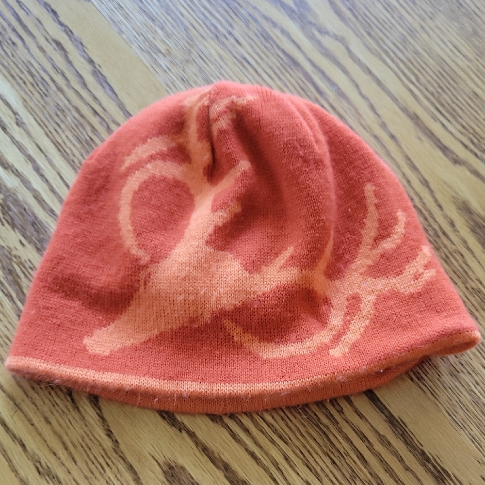 Reversible Orange Deer/Hot Shot Beanie